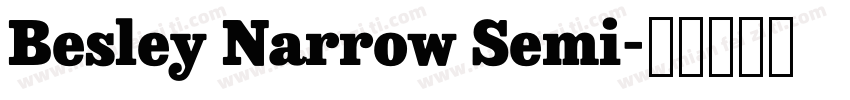 Besley Narrow Semi字体转换